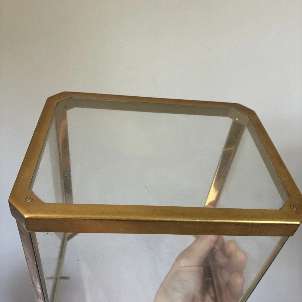 Atmos Clock Case Frame UPPER ONLY - For Model 528-6 For Parts! As Is ! (w/glass)